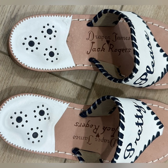 Lightly worn Draper James x Jack Rogers sandal size 7.5 pretty please - Picture 4 of 5